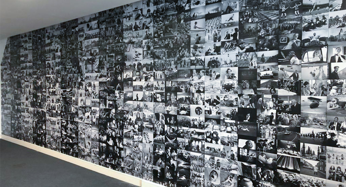 Digitally printed wall coverings for Getty Images